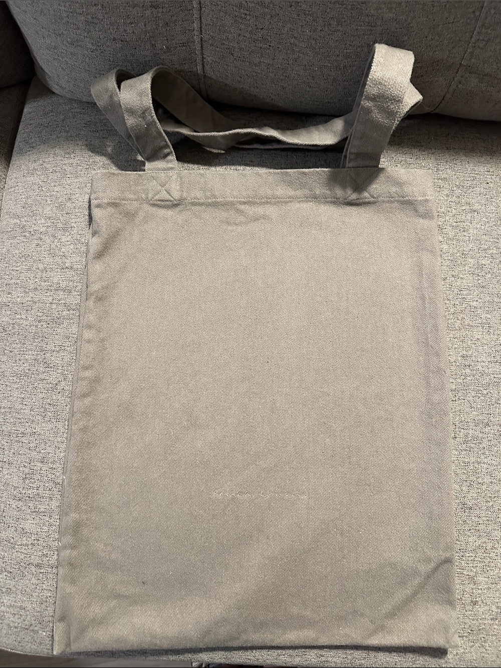 Rick Owens Gray Canvas Tote Bag